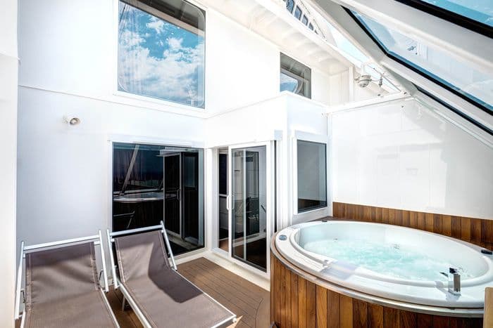 msc yacht club duplex suite with whirlpool euribia